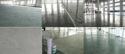 機械設(shè)備行業(yè)地面起砂起灰處理現(xiàn)場案例效果