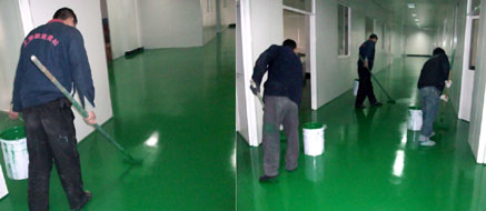 實驗室醫(yī)療行業(yè)地面起砂起灰處理現(xiàn)場案例效果